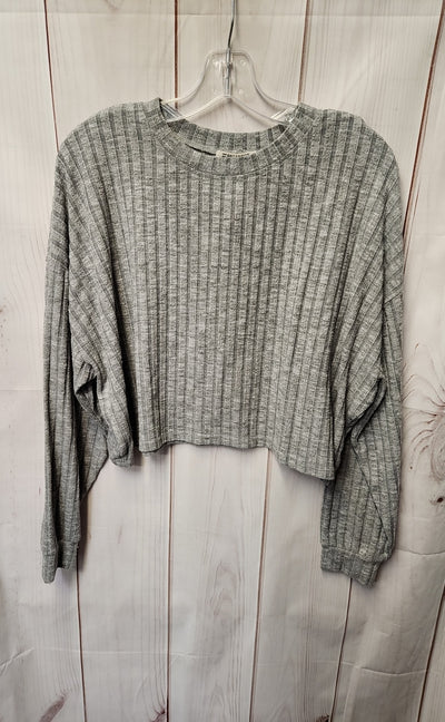 Billabong Women's Size M Gray Long Sleeve Top
