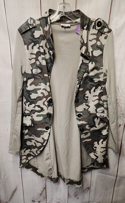 Suzy D London Women's Size M Brown Camo Cardigan
