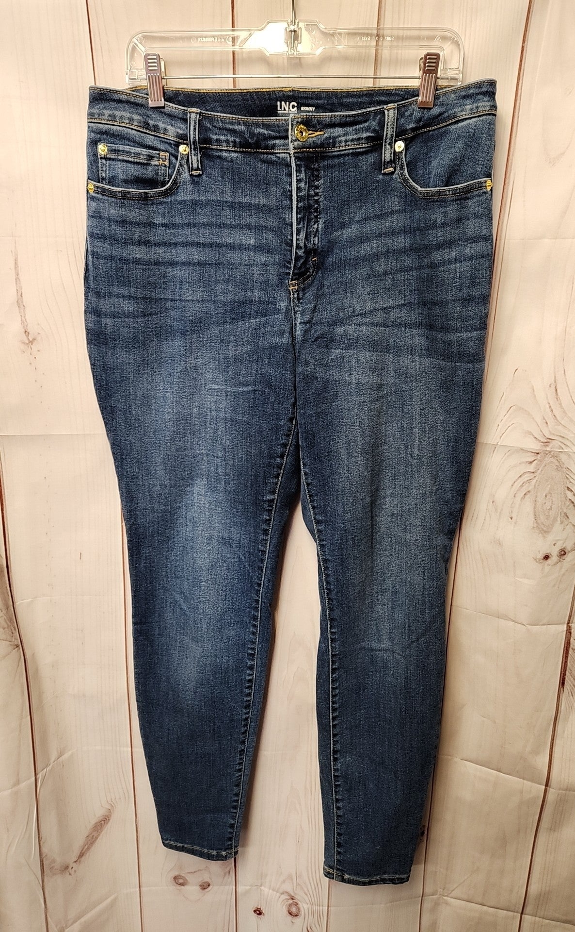INC Women's Size 32 (13-14) Blue Jeans Skinny