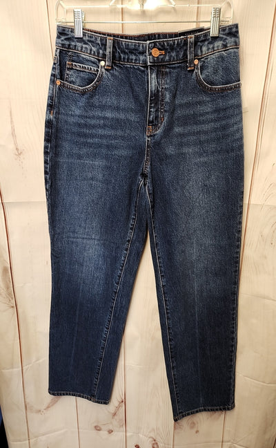 NWT Talbots Women's Size 4 Petite Blue Jeans High Waist Relaxed Jean