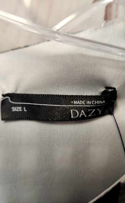 Dazy Women's Size L Black & White Dress