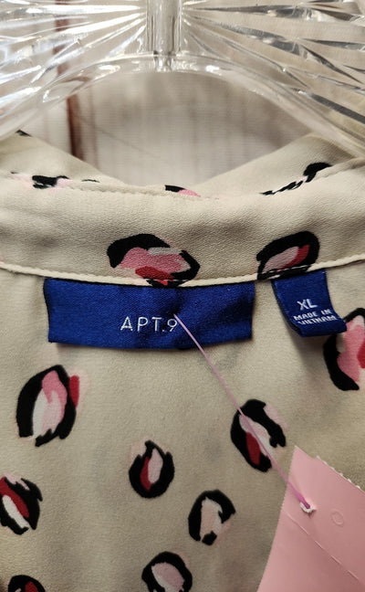 Apt 9 Women's Size XL Off-White Sleeveless Top