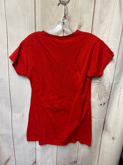 New Balance Women's Size L Red Short Sleeve Top