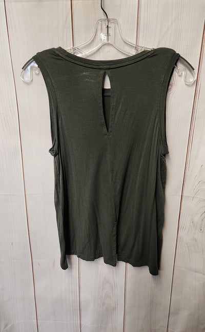 Halogen Women's Size S Olive Green Sleeveless Top