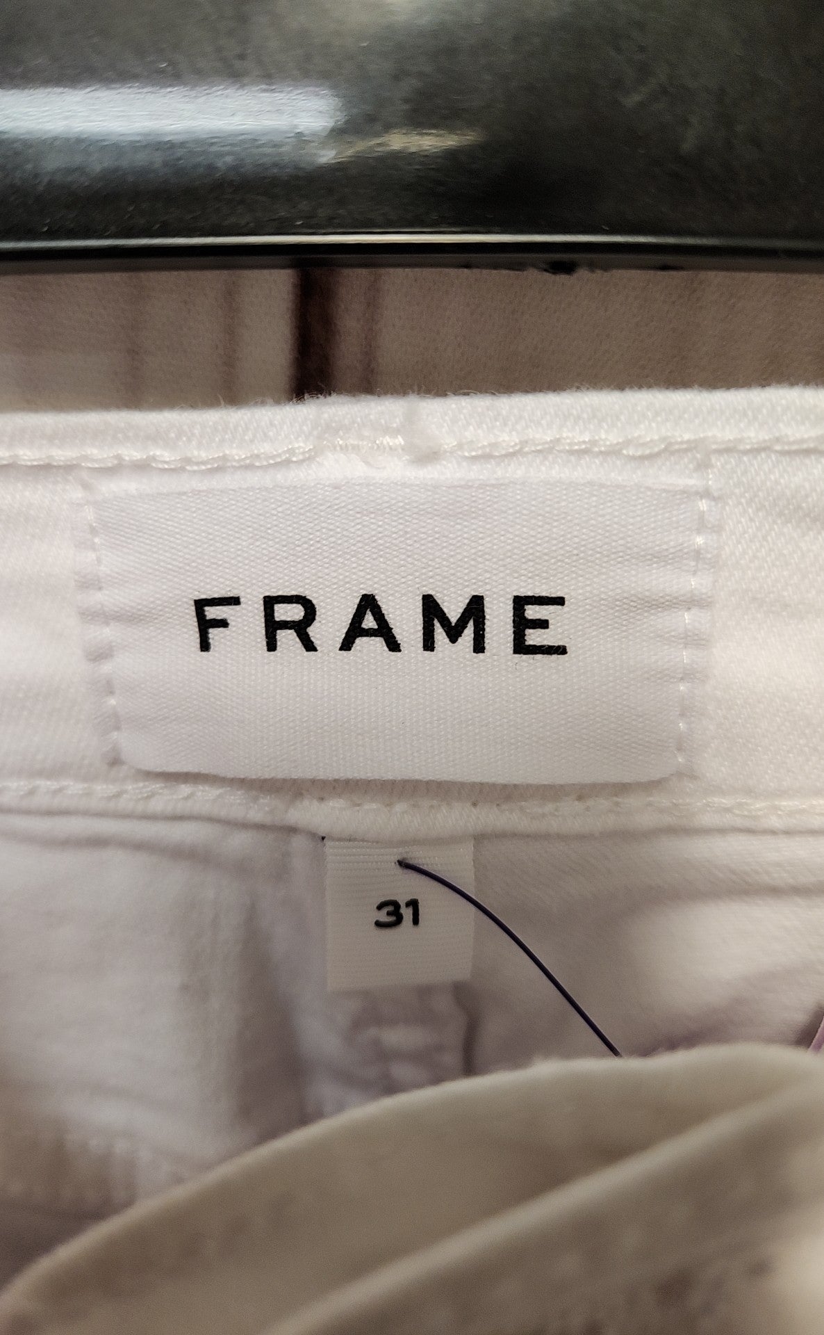 Frame Women's Size 31 (11-12) White Jeans Le High Skinny
