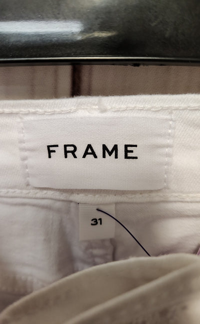 Frame Women's Size 31 (11-12) White Jeans Le High Skinny