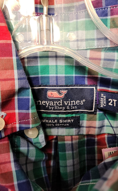 Vineyard Vines Boy's Size 2 Blue Shirt