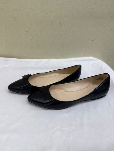 Nine West Women's Size 8-1/2 Black Flats Shoes