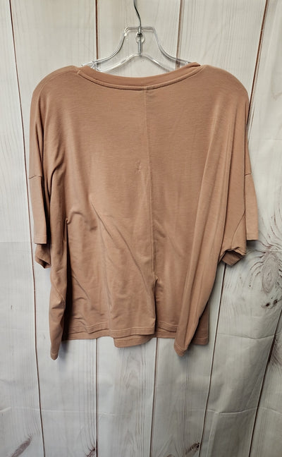 REI Women's Size XL Beige Short Sleeve Top