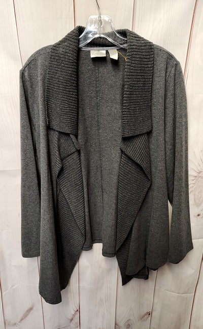 Zenergy - Chico's Women's Size 3 = US XL Gray Cardigan