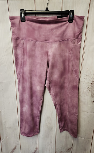 NWT C9 by Champion Women's Size XXL Purple Active Capris