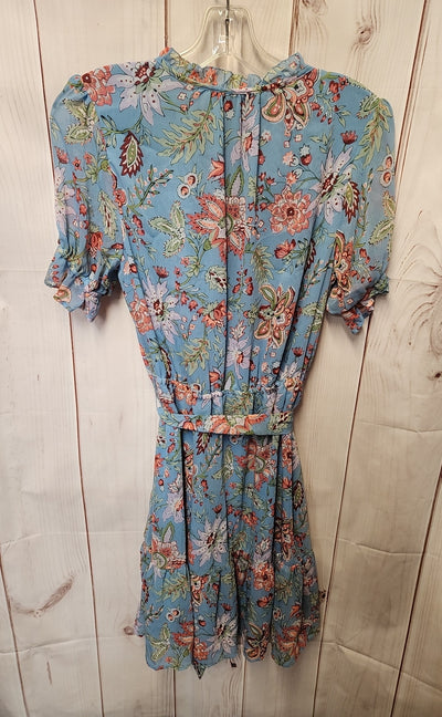 Loft Women's Size S Blue Floral Dress