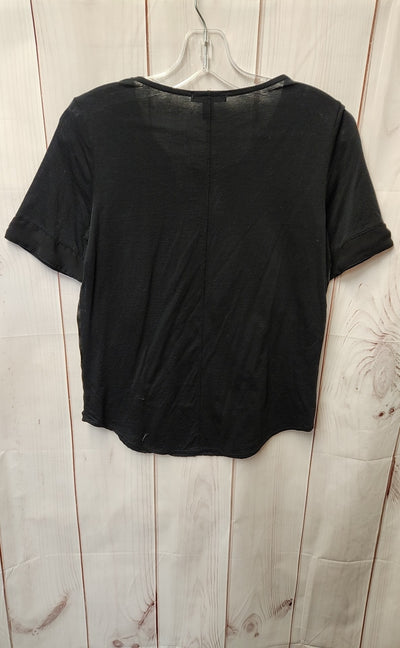 J Crew Women's Size XS Black Short Sleeve Top