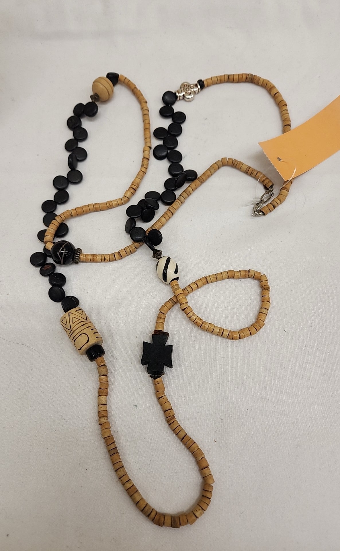 Robert Rose Black & Brown Beaded Necklace