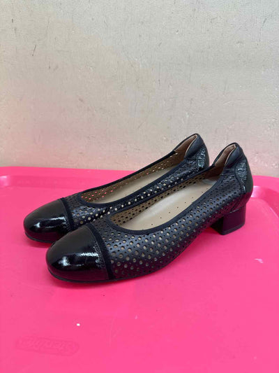 PieSanto Women's Size 39 = 8-1/2 Black Flats