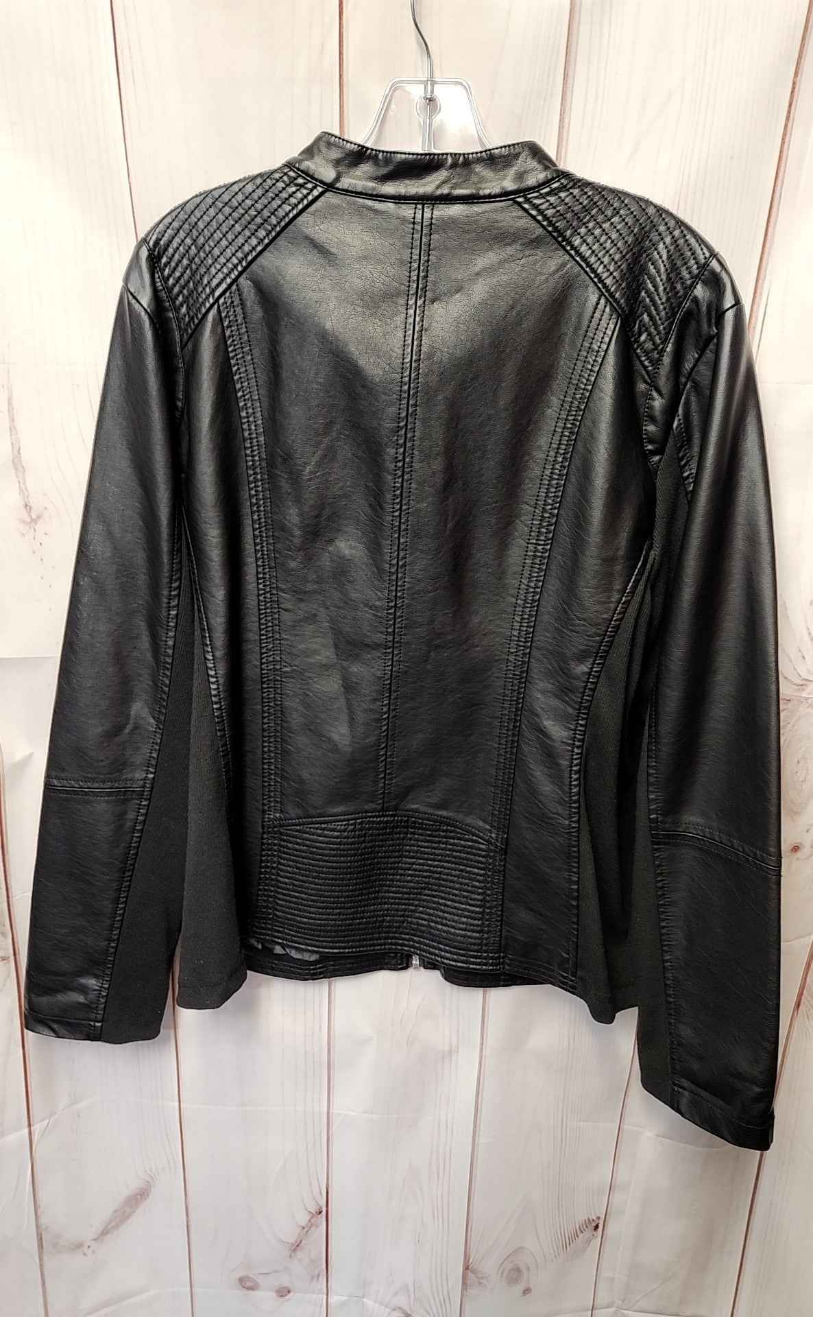 Sebby Collection Women's Size XL Black Leather Jacket