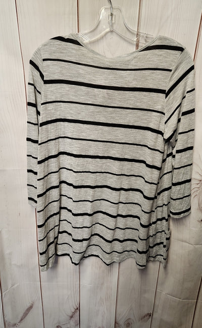 Comfy Women's Size XS Gray 3/4 Sleeve Top