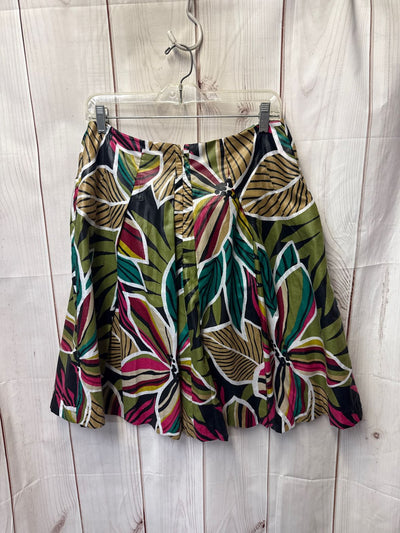 Worthington Women's Size 4 Green Floral Skirt