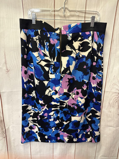 Worthington Women's Size 18 Blue Floral Skirt