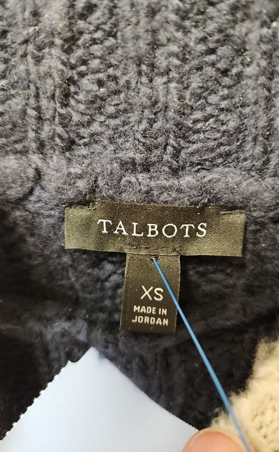 Talbots Women's Size XS Navy Sweater