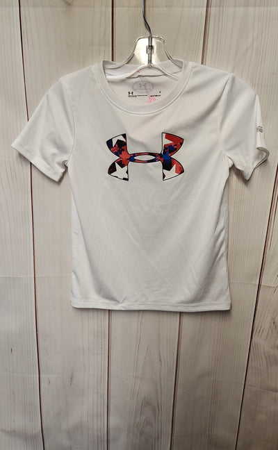 Under Armour Boy's Size 6 White Shirt