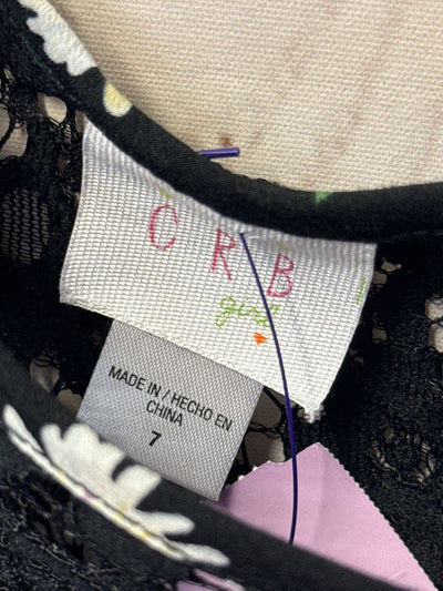 CRB Girl's Size 7 Black Dress
