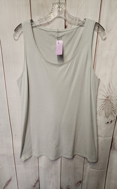 J Jill Women's Size L Gray Sleeveless Top