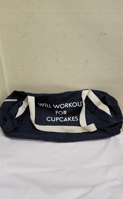 Will Workout For Cupcakes Blue Yoga Mat Bag
