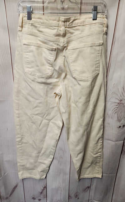 A New Day Women's Size 27 (3-4) Cream Jeans