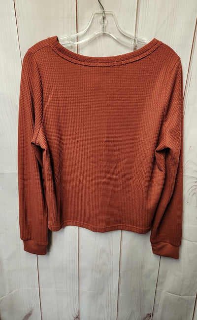 Paper Crane Women's Size M Red Long Sleeve Top