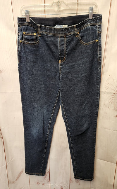Diane Gilman Women's Size M Blue Jeans