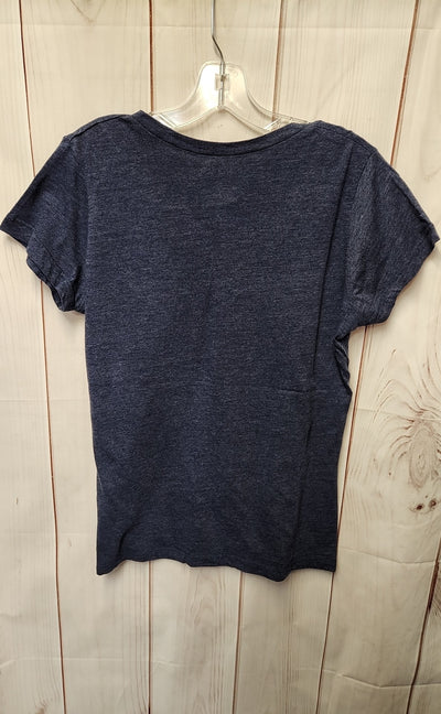 Patriots Women's Size L Blue Short Sleeve Top