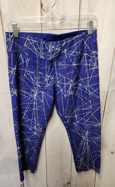 DKNY Women's Size L Blue Active Capris
