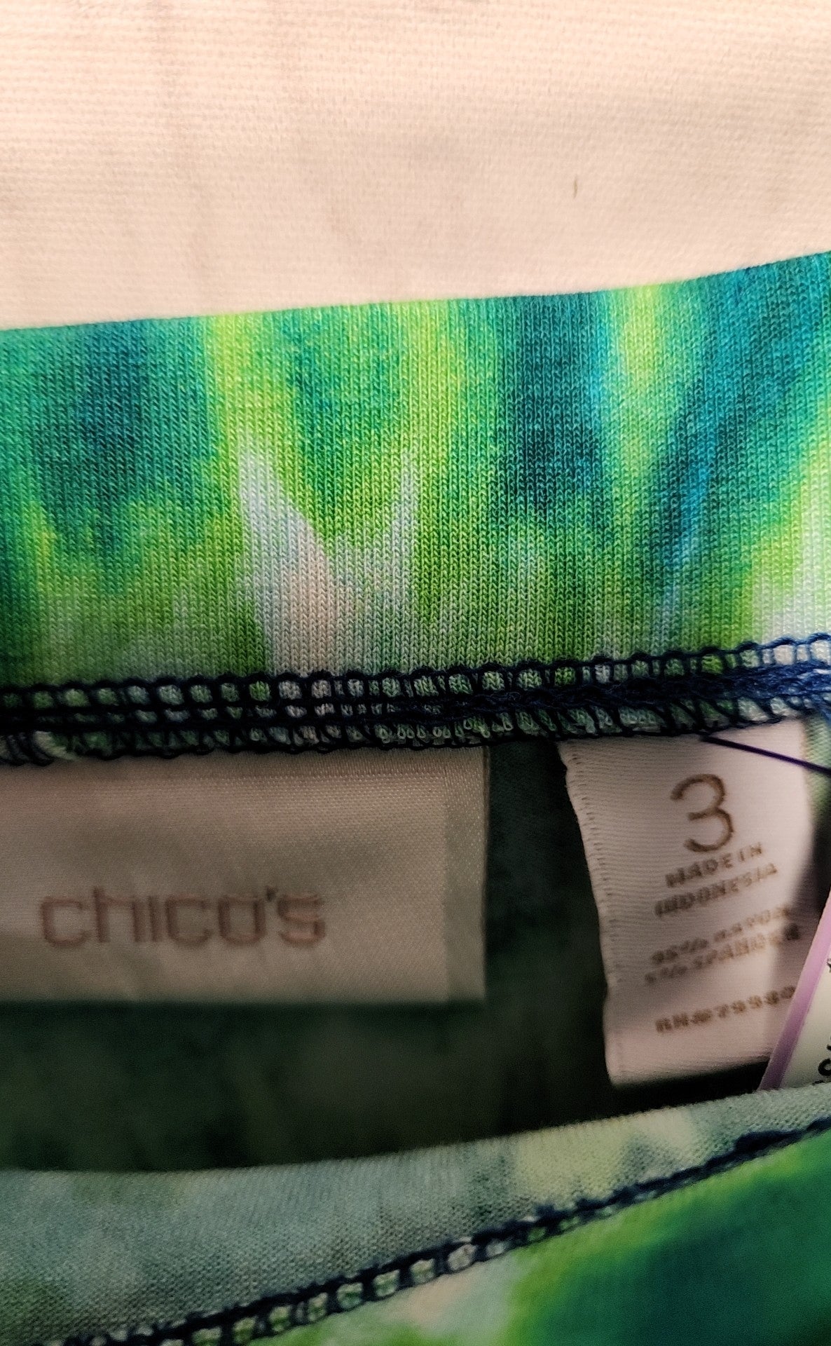Chico's Women's Size 3 = US XL Blue & Green Skirt