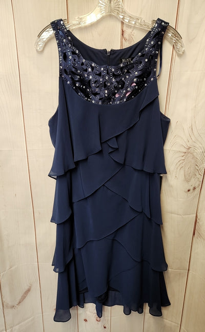 NWT Slny Women's Size 16 Navy Beaded Dress