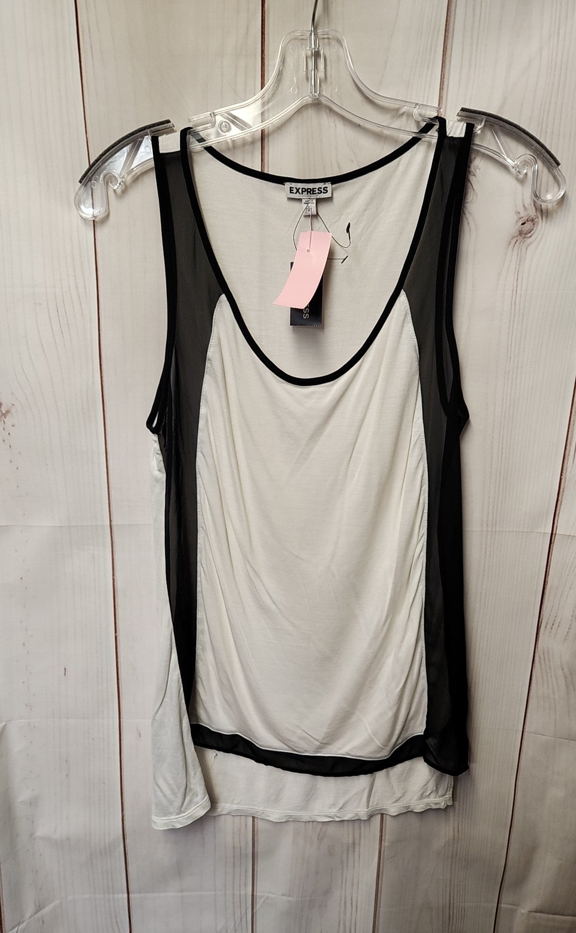 NWT Express Women's Size S White Sleeveless Top