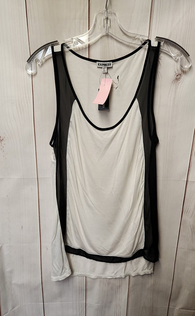 NWT Express Women's Size S White Sleeveless Top