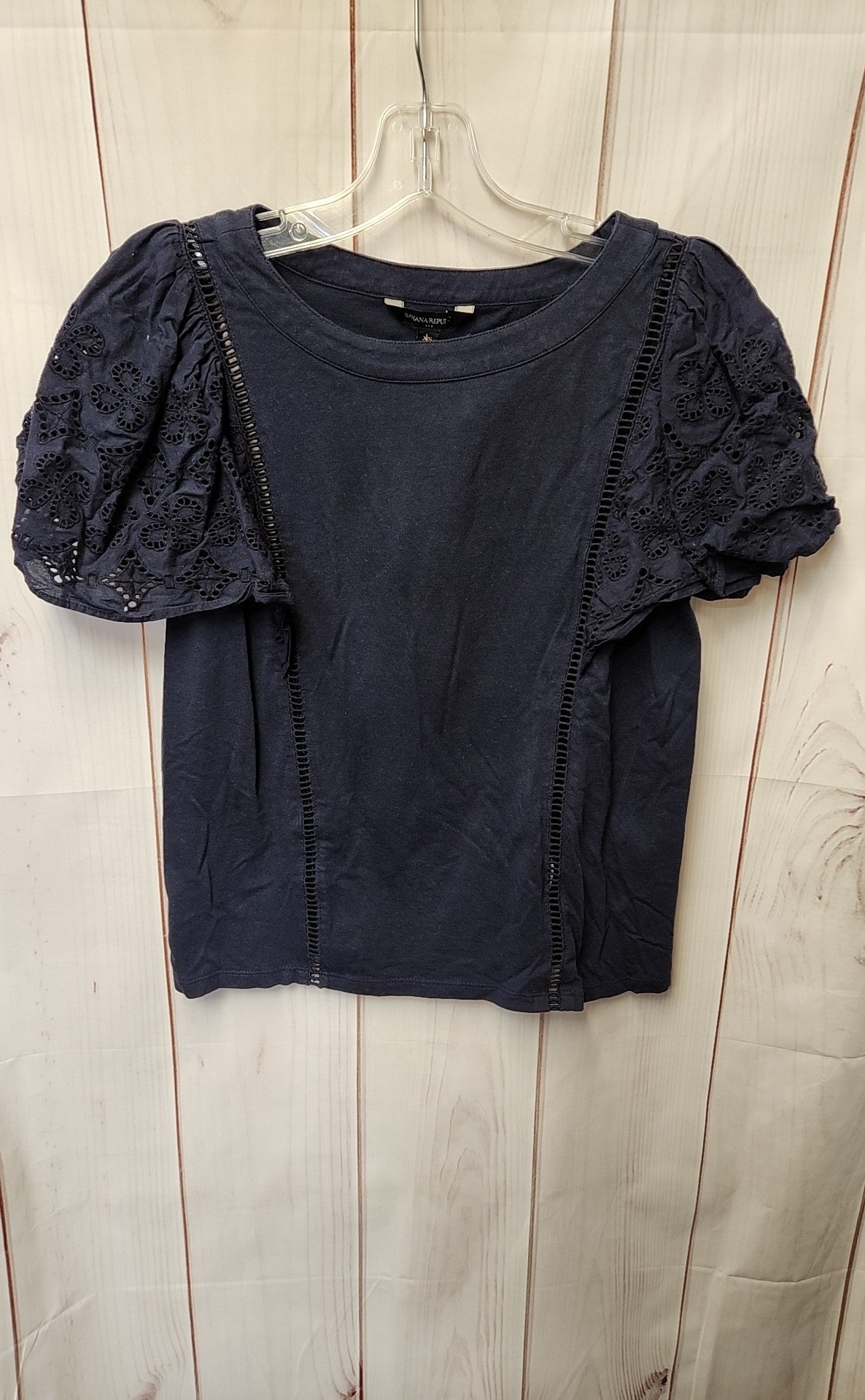 Banana Republic Women's Size XS Navy Short Sleeve Top
