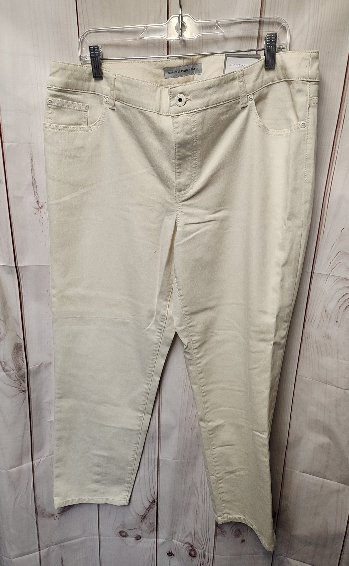 NWT Chico's Women's Size 3 = US 16 White Jeans
