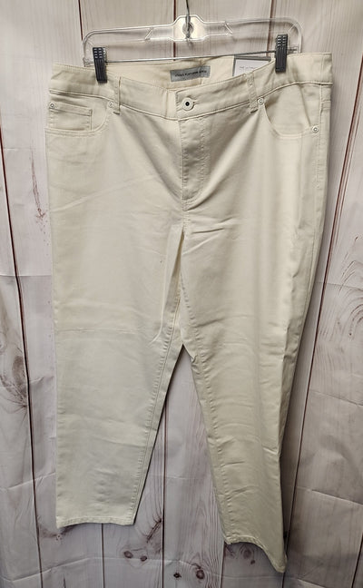 NWT Chico's Women's Size 3 = US 16 White Jeans