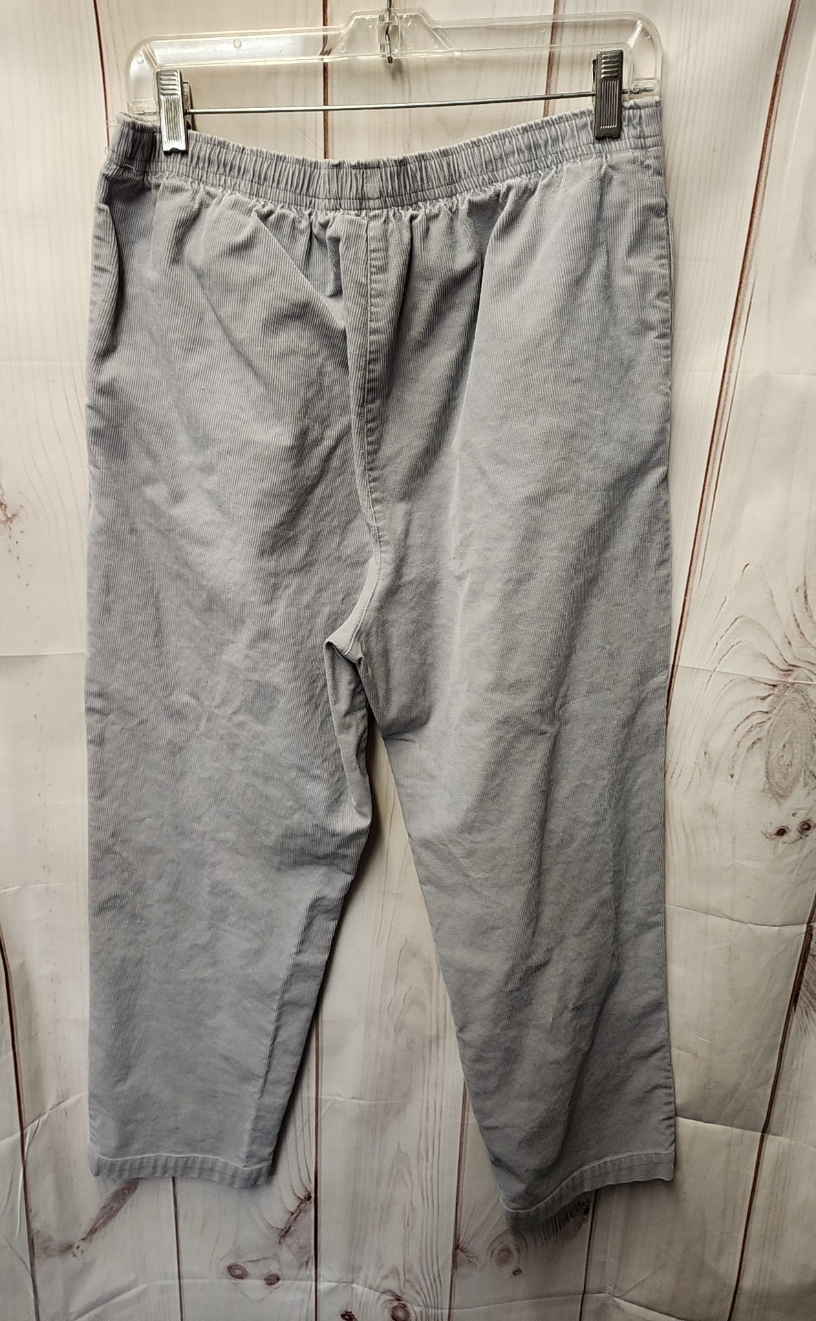 Appleseed's Women's Size 12 Petite Gray Corduroy Pants