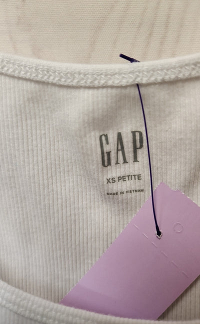 Gap Women's Size XS Petite White Sleeveless Top