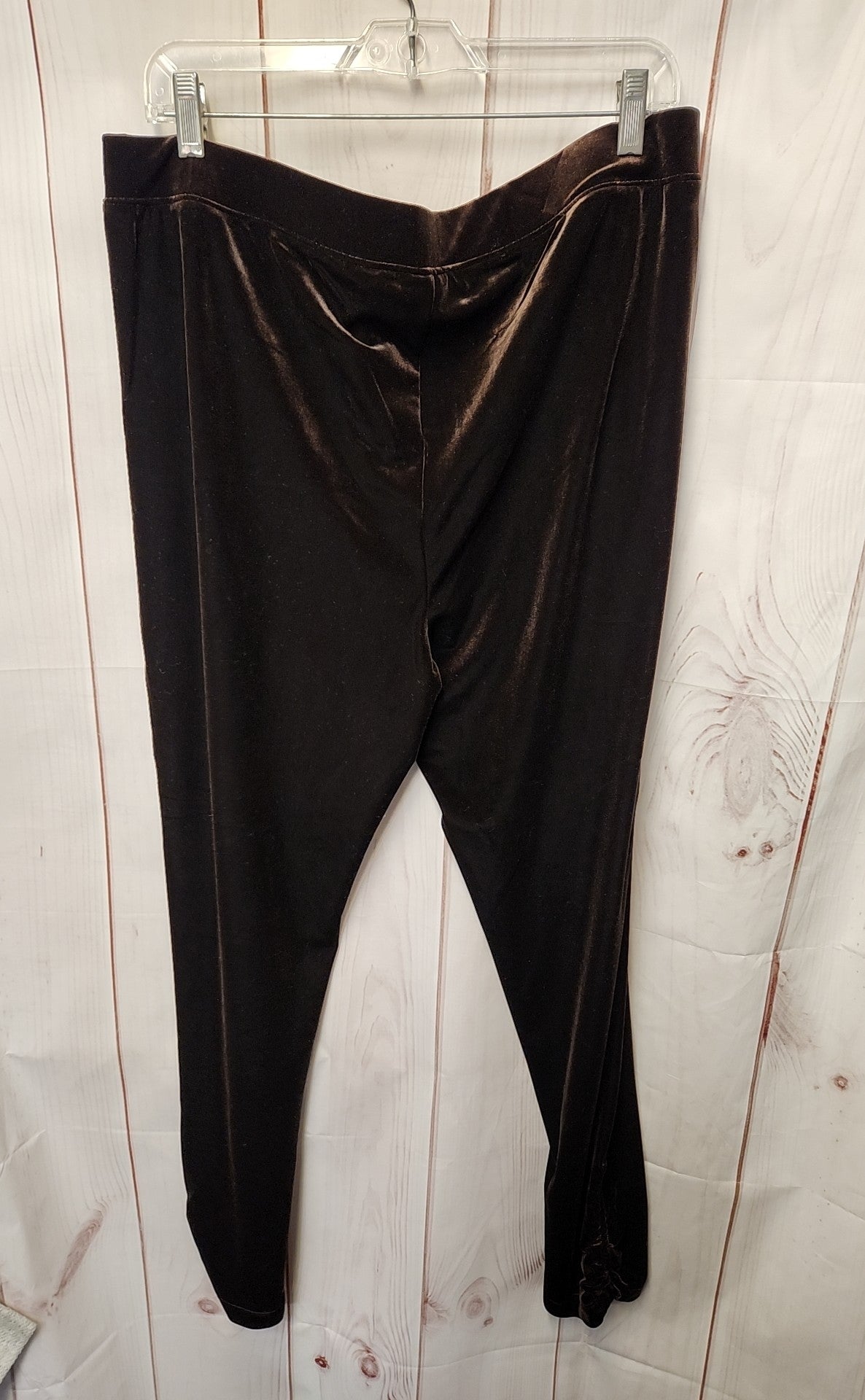 Zenergy - Chico's Women's Size 3 = US 16 Brown Velour Pants