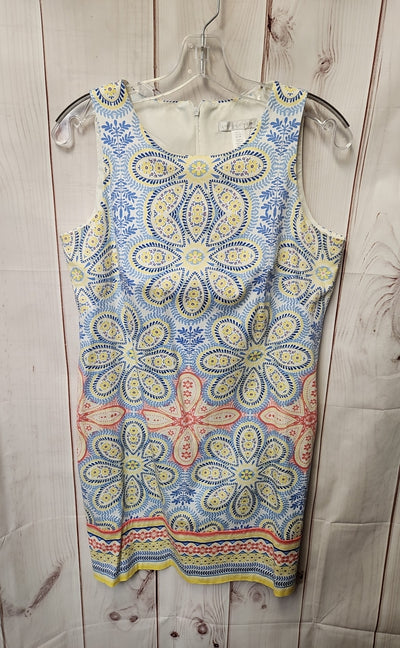 London Times Women's Size 6 Blue Floral Dress