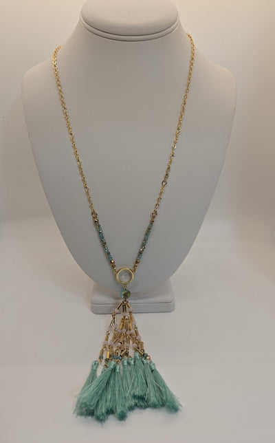 Gold Tassle Necklace