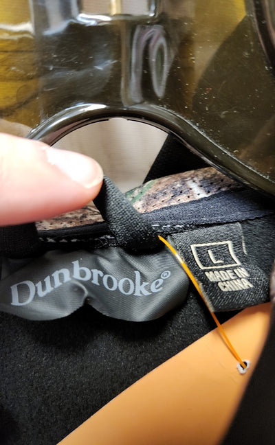 Dunbrooke New England Patriots NFL Men's Size L Black Full Zip Hooded Sweatshirt