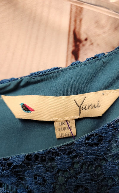 Yumi Women's Size 6/8 Teal Dress