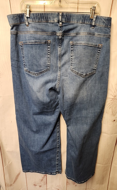 J Jill Women's Size 34 (18/1X) Blue Jeans High Rise Full Leg Crop