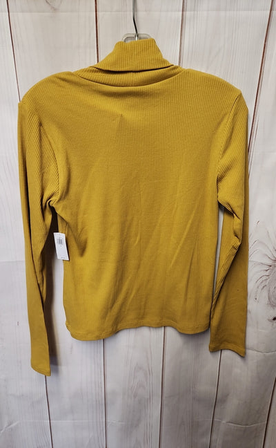 NWT Old Navy Women's Size M Yellow Long Sleeve Top