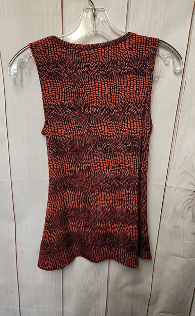 Michael Kors Women's Size XS Red & Black Sleeveless Top